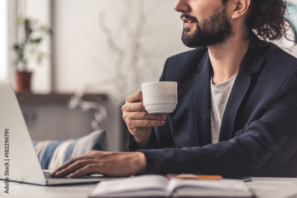 Stylish guy working Stylish guy working
