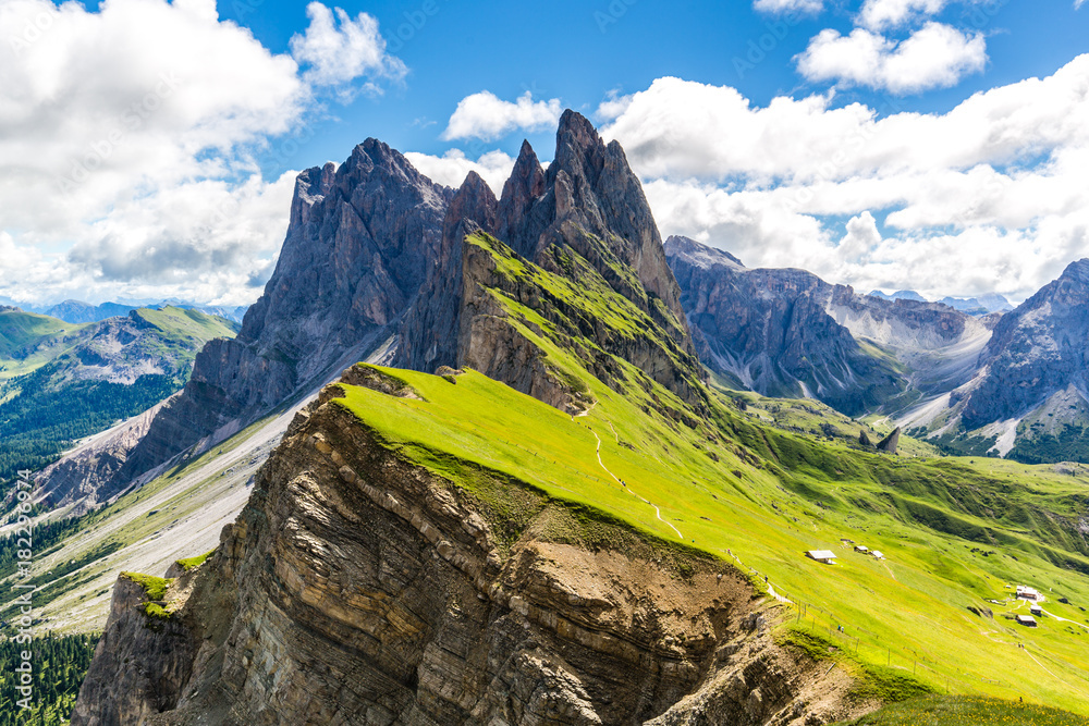 Fototapeta premium Blick auf die Panascharte