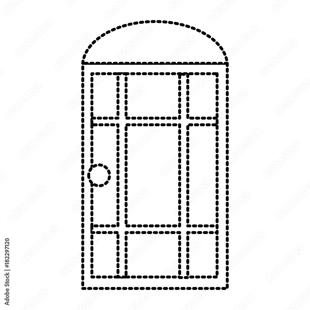 Door Window house isolated