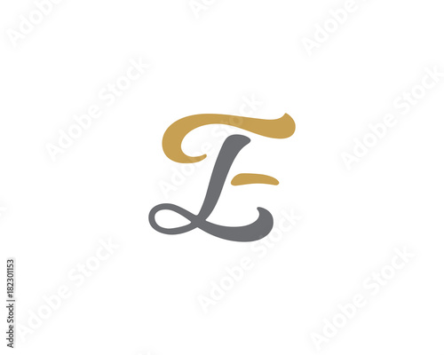 EL LE letter logo icon 1