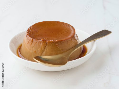 homemade chocolate flan