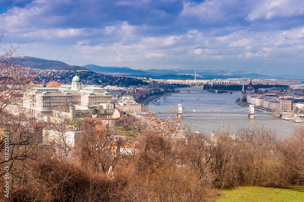 Top view of Budapest, Hungary