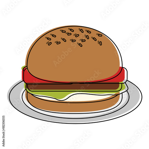 Hamburger fast food