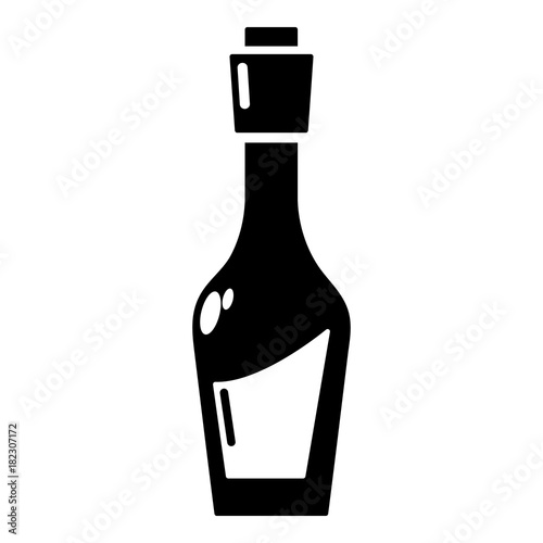 Vinegar bottle icon, simple style