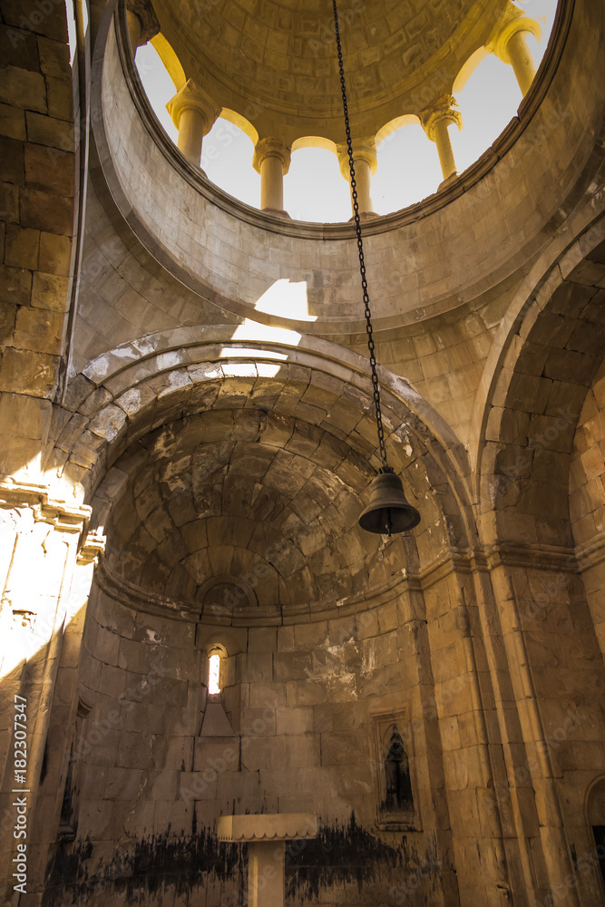 Noravank Monastery, Armenia - September 18, 2017: Interior inside Famous Noravank Monastery Landmark in Syunik province, Armenia