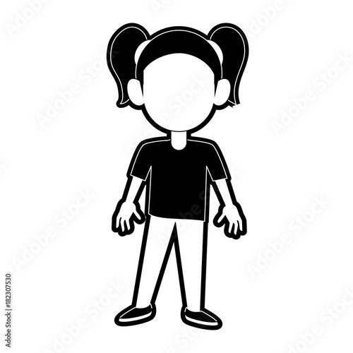 Girl faceless avatar photo