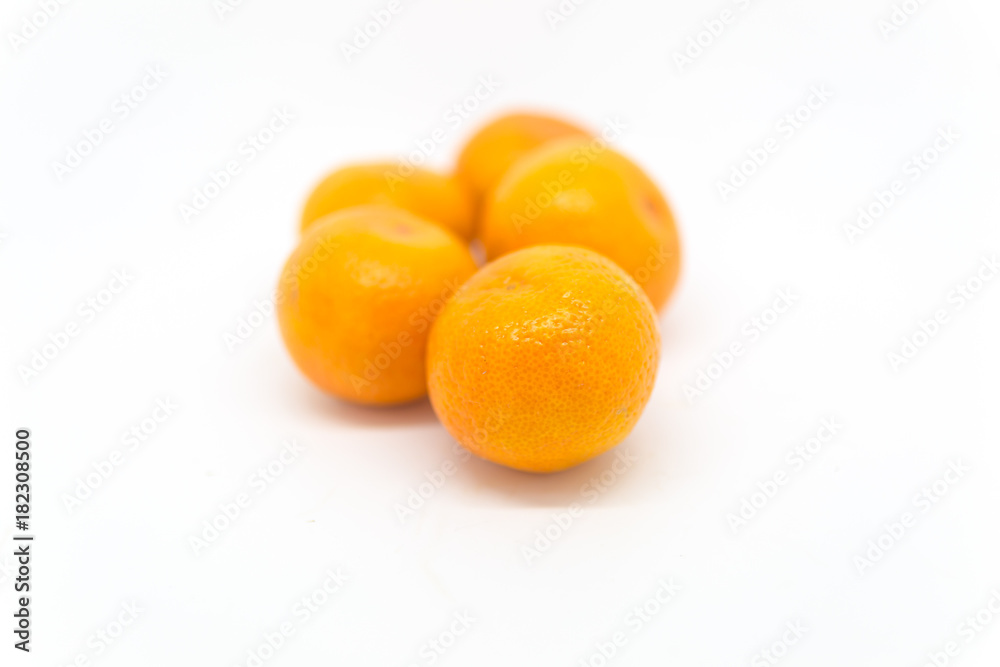 Satsumas against a White Background Satsumas against a White Background
