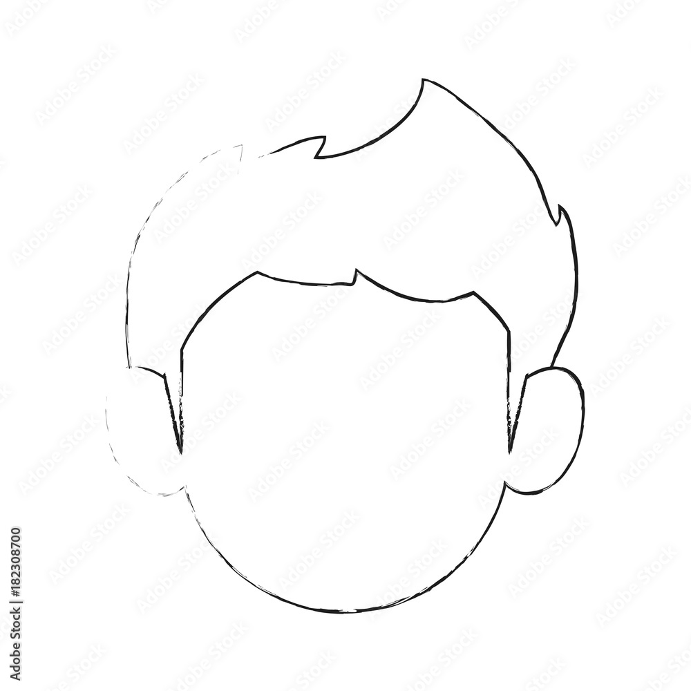 Fototapeta premium Man faceless avatar