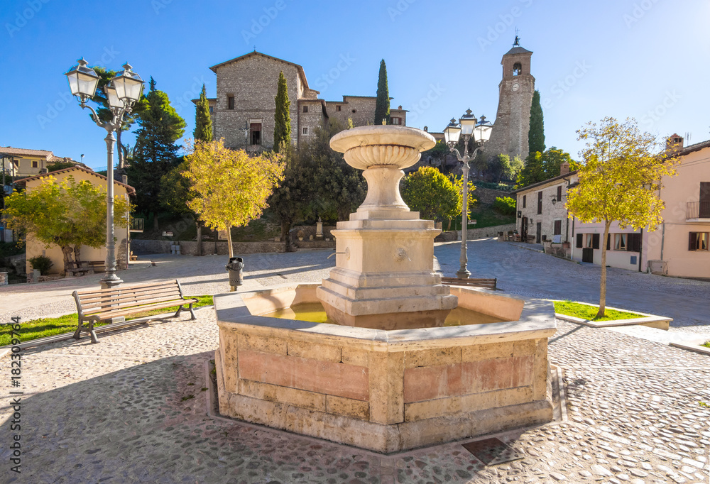 Greccio (Rieti, Italy) - The little medieval town in Lazio region, famous for the catholic sanctuary of Saint Francis