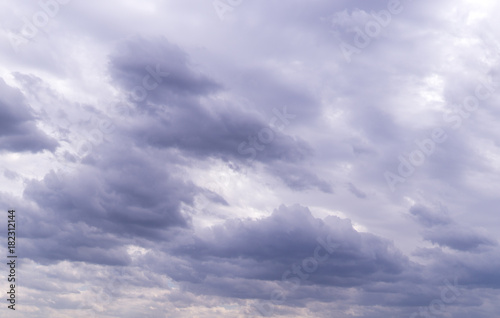 Fototapeta Naklejka Na Ścianę i Meble -  gray heavy rainy clouds at summer. background, weather.