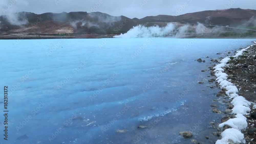 Geothermal Lake Near Krafla and Hverir - Iceland Geothermal Lake Near Krafla and Hverir - Iceland