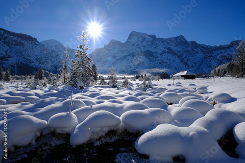 Εκτύπωση καμβά Winter am Almsee