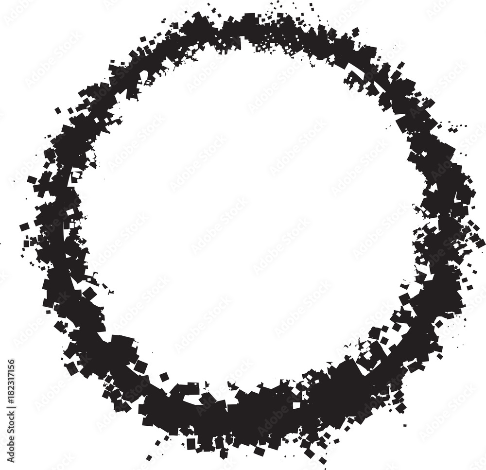 Abstract grunge round frame for your design. Abstract grunge round frame for your design.