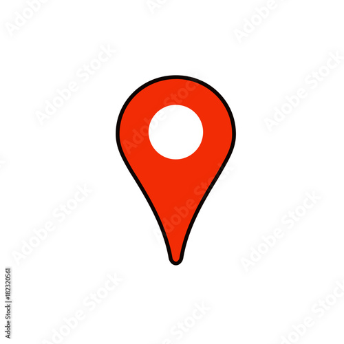 Map pin, location icon