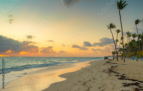 Fototapeta Naklejka Na Ścianę i Meble -  Sunrise in Punta Cana.