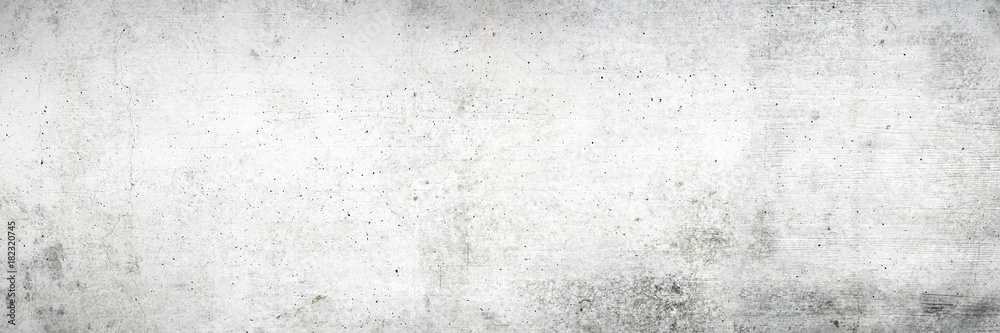 Old white concrete wall texture with wood grain for background