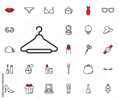 Hanger icon on the white background photo