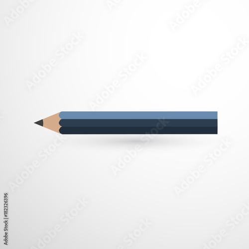 Blue Pencil Icon isolated i...