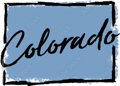 Hand Drawn Colorado State Design