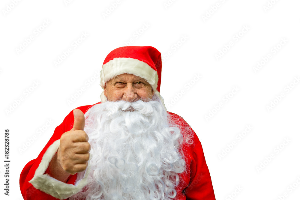 Santa Claus showing thumb up