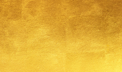 Shiny yellow leaf gold foil texture