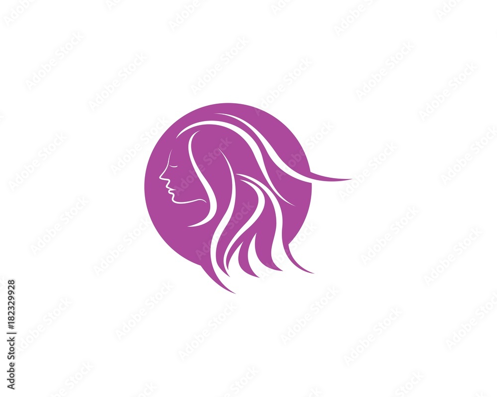Beauty Women face silhouette character Logo Template Beauty Women face silhouette character Logo Template