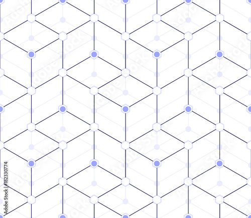 Seamless pattern of triangles and rhombuses