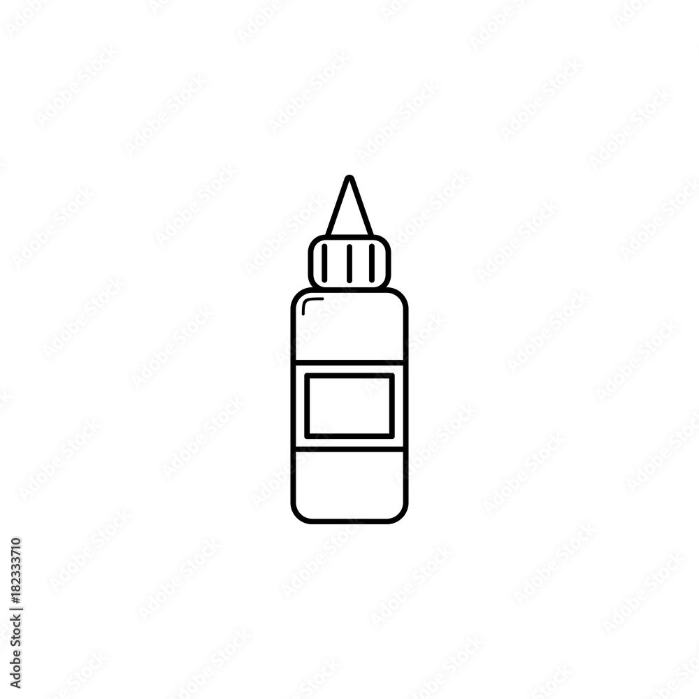 Sauce bottle line icon Sauce bottle line icon