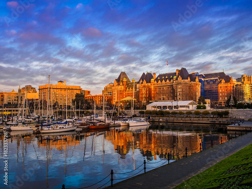 Inner Harbor of Victoria, British Columbia, Vancouver Island, Canada photo