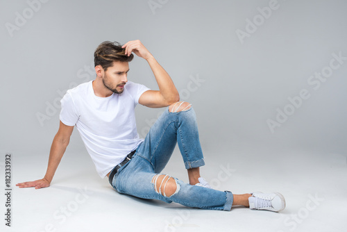 Sexy men in jeans