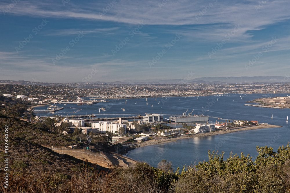 View of San Diego Harbor From Cabrillo Monument
