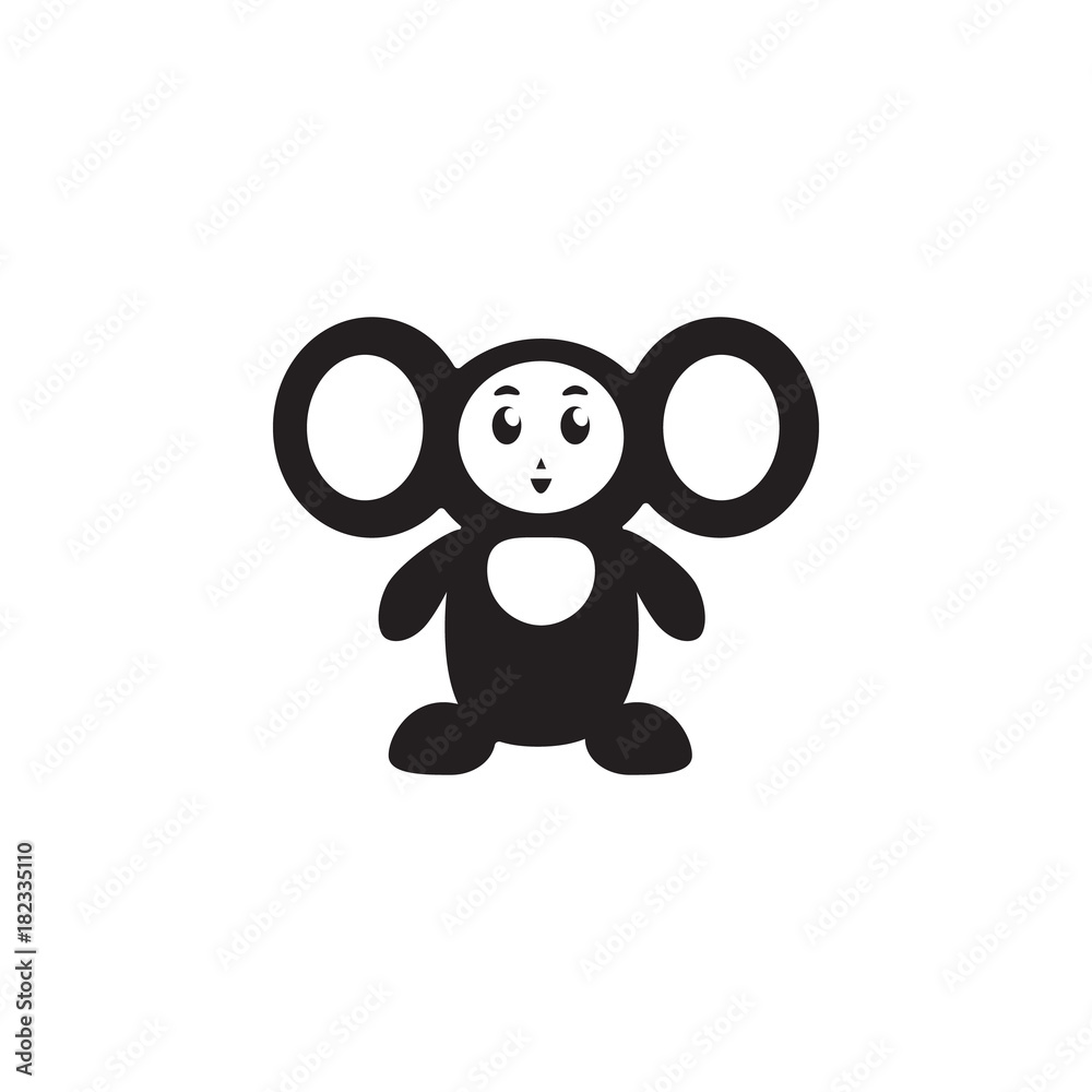 Fototapeta premium Cheburashka, Russian cartoon characters icon. Toy element icon. Premium quality graphic design icon. Baby Signs, outline symbols collection icon for websites, web design, mobile