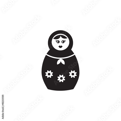 Set of Russian nesting dolls, Matryoshka icon. Toy element icon. Premium quality graphic design icon. Baby Signs, outline symbols collection icon for websites, web design, mobile