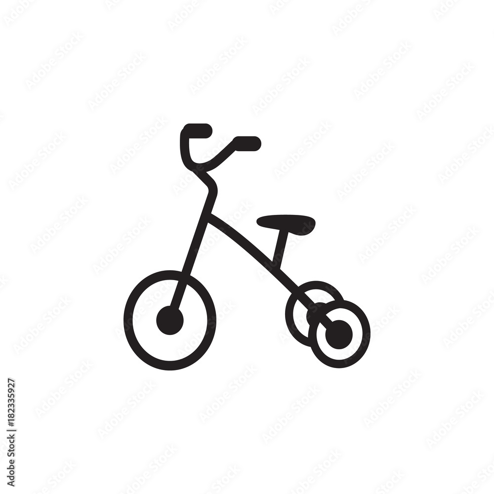 Tricycle icon. Toy element icon. Premium quality graphic design icon. Baby Signs, outline symbols collection icon for websites, web design, mobile app Tricycle icon. Toy element icon. Premium quality graphic design icon. Baby Signs, outline symbols collection icon for websites, web design, mobile app