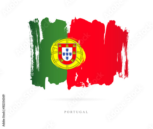 Flag of Portugal. Abstract concept