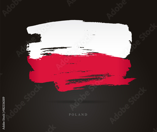 Fotografie Flag of Poland. Abstract concept
