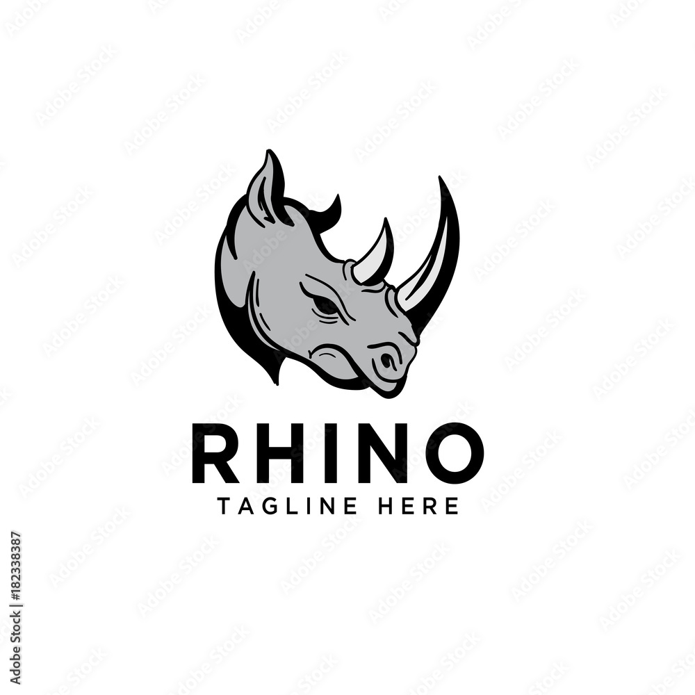 Head anger rhino
