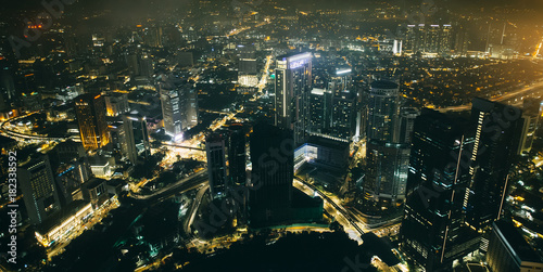 Photography Business skyscrapers night downtown background