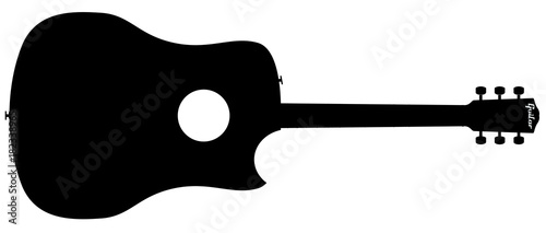 Single Cut Guitar Silhouette