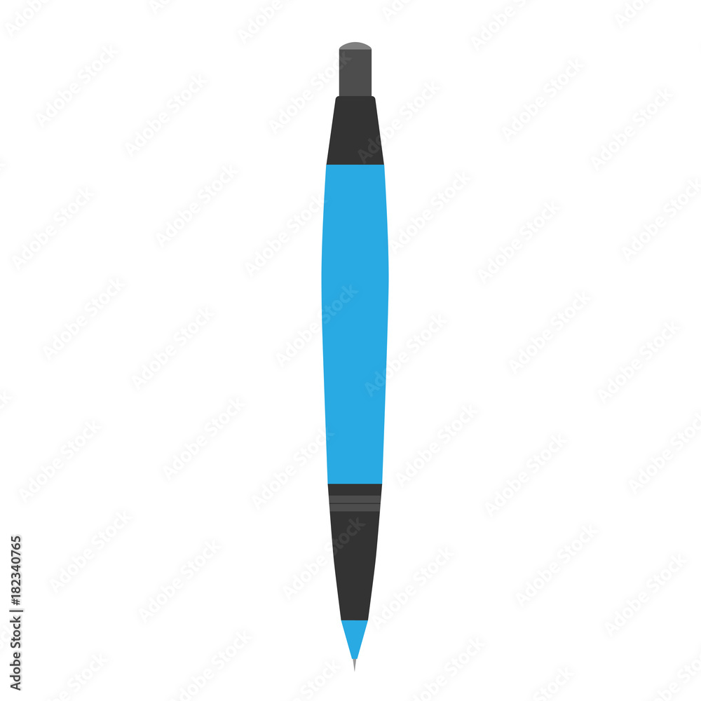 Pen rollerball vector illustration isolated icon. Ballpoint on white background Pen rollerball vector illustration isolated icon. Ballpoint on white background