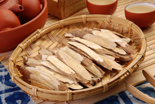 Traditional Chinese Medicine - Astragalus root  (Astragalus membranaceus)  photo