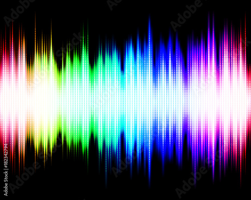 Abstract audio spectrum equalizer waveform