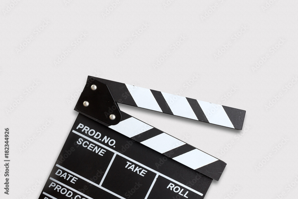 Fototapeta premium film director's desk. top view shot