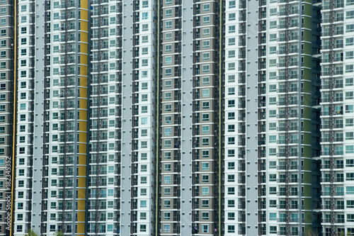 front view window of new condominium building