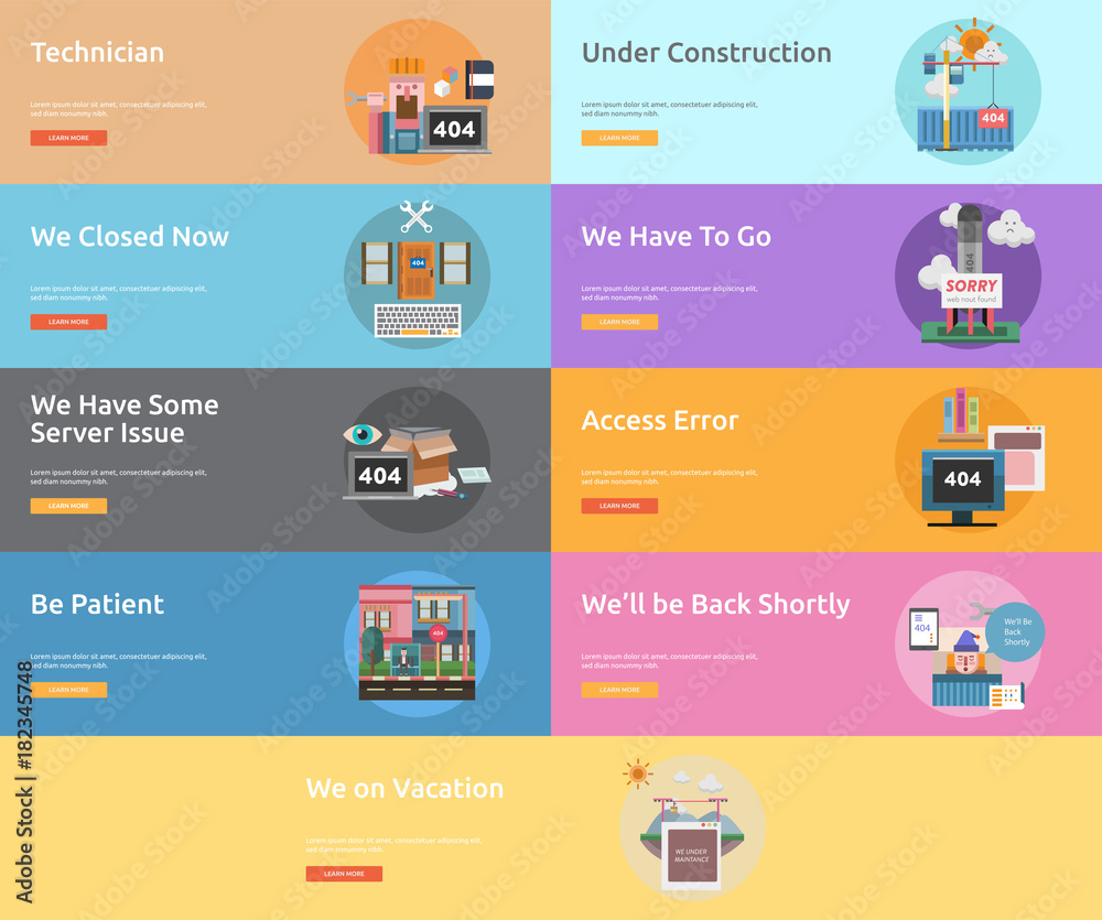 Web Maintenance Banner Design