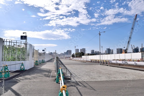 【東京都中央区】晴海ふ頭公園方面 東京オリンピック選手村工事