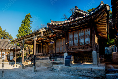 Gangneung-si  Gangwon-do  South Korea - Seongyojang is Typical traditional house hanok  of Korea in Gangneung-si.
