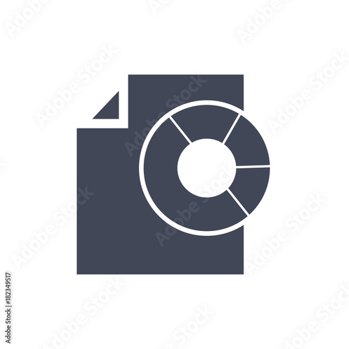 analytic report document icon