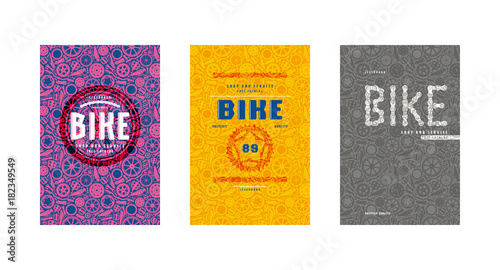Covers design for bike shop catalog