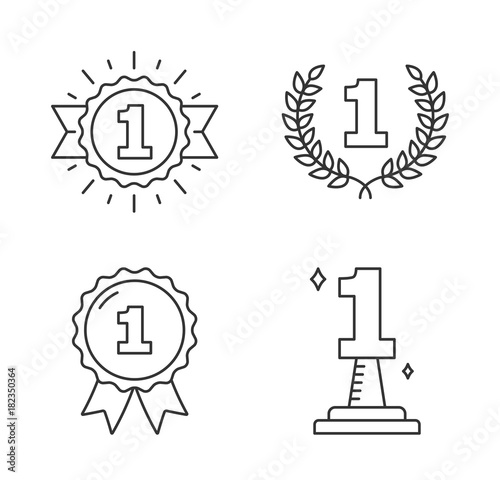 Number One Icons